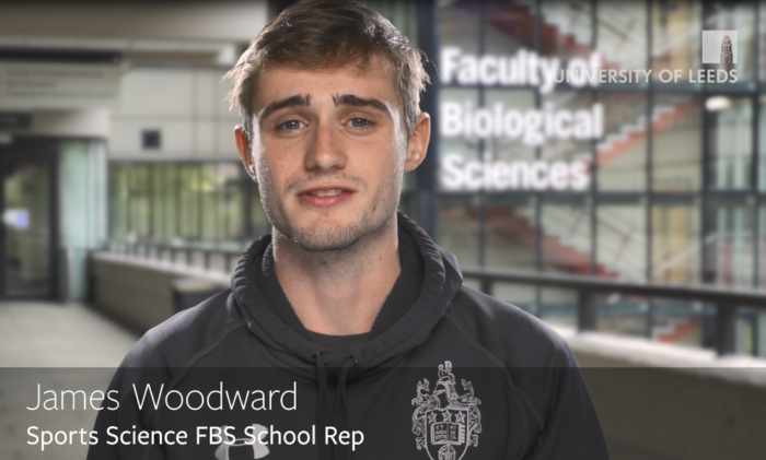 James Woodward, Sports science school rep FBS at the University of Leeds