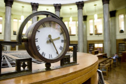 clock in brotherton library